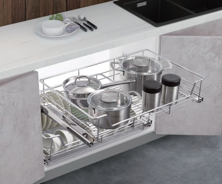 Phụ kiện lưu trữ tủ bếp thông minh